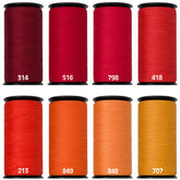 naaigaren set | rood - oranje | 8x 200 meter naaigaren set GOLMANN - SET - ROOD - ORANJE